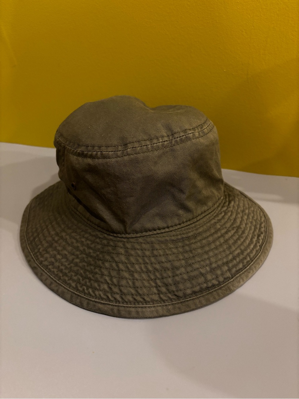 Wide Brim Bucket Hat in Olive Green0501 - Picture 10 of 10